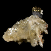 2.3" Barite Blades, Pyrite, Galena And Crystal Quartz Minerals Bou Nahas Mine Morocco