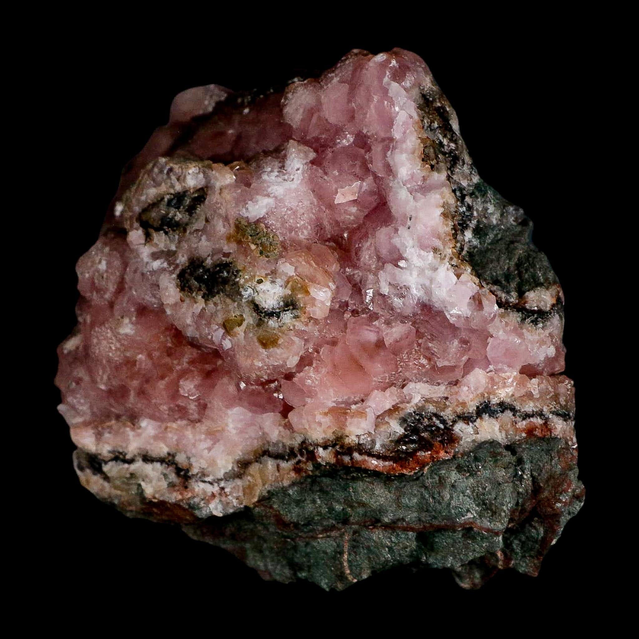 3.3" Pink Cobaltain Cobalt Calcite Natural Crystal Druzy Mineral Specimen Morocco - Fossil Age Minerals