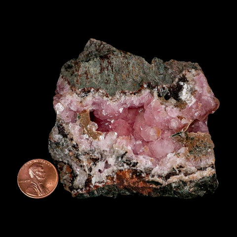 3" Pink Cobaltain Cobalt Calcite Natural Crystal Druzy Mineral Specimen Morocco