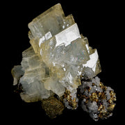 2.4" Barite Blades, Pyrite And Crystal Quartz Minerals Bou Nahas Mine Morocco