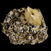 3.2" Barite Blades, Pyrite And Crystal Quartz Minerals Bou Nahas Mine Morocco