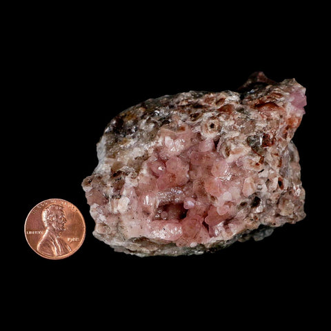 2.8" Pink Cobaltain Cobalt Calcite Natural Crystal Druzy Mineral Specimen Morocco