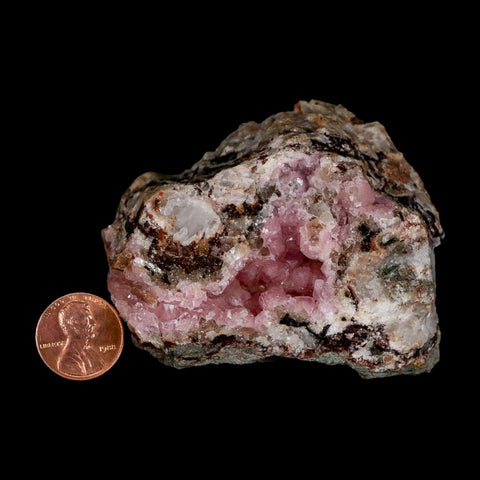 2.9" Pink Cobaltain Cobalt Calcite Natural Crystal Druzy Mineral Specimen Morocco