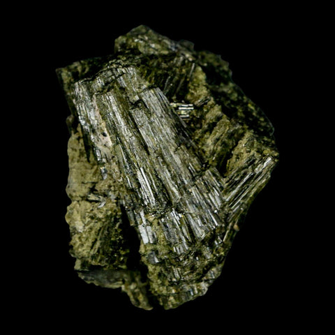 2.3" Rough Deep Green Epidote Crystal Quartz Mineral Specimen Canete Province Peru - Fossil Age Minerals