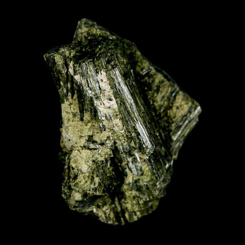 2.3" Rough Deep Green Epidote Crystal Quartz Mineral Specimen Canete Province Peru - Fossil Age Minerals