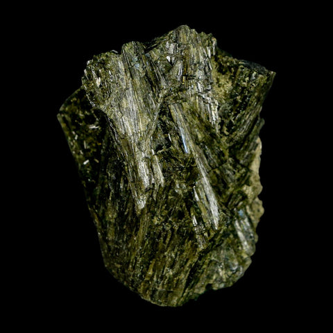 2.3" Rough Deep Green Epidote Crystal Quartz Mineral Specimen Canete Province Peru - Fossil Age Minerals