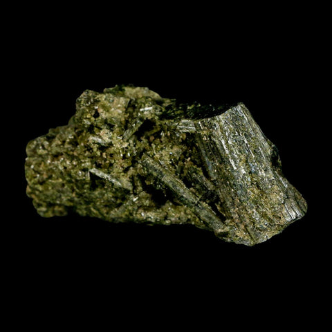 2.5" Rough Deep Green Epidote Crystal Quartz Mineral Specimen Canete Province Peru - Fossil Age Minerals