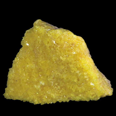 XL 9" Rough Bright Yellow Sulfur Crystal Cluster On Matrix El Desierto Mine Bolivia