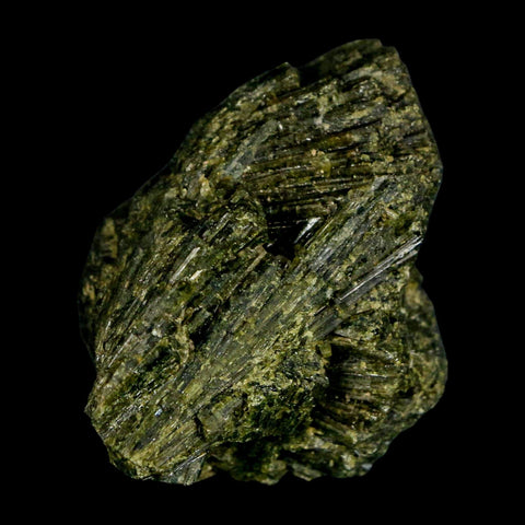 2.2" Rough Deep Green Epidote Crystal Quartz Mineral Specimen Canete Province Peru - Fossil Age Minerals