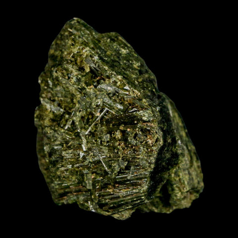 2.2" Rough Deep Green Epidote Crystal Quartz Mineral Specimen Canete Province Peru - Fossil Age Minerals