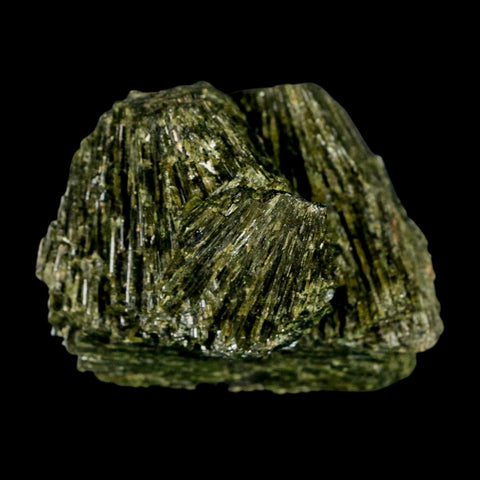 2.1" Rough Deep Green Epidote Crystal Quartz Mineral Specimen Canete Province Peru - Fossil Age Minerals