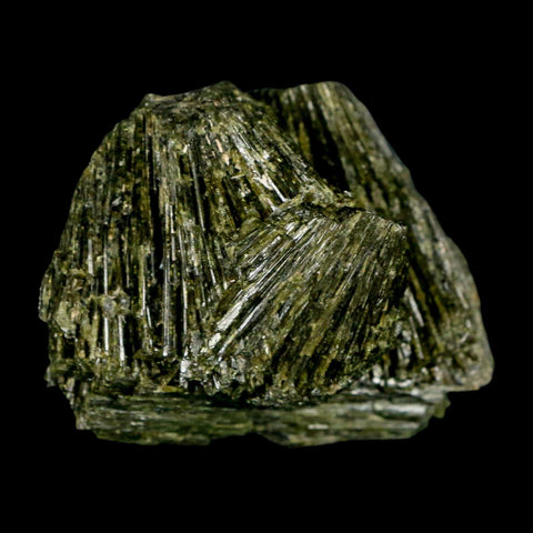 2.1" Rough Deep Green Epidote Crystal Quartz Mineral Specimen Canete Province Peru - Fossil Age Minerals