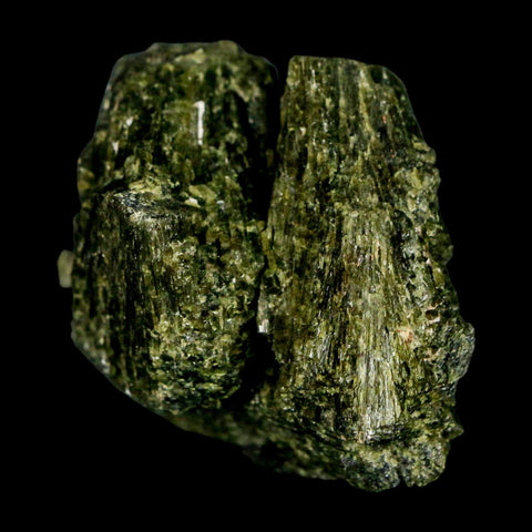 2.1" Rough Deep Green Epidote Crystal Quartz Mineral Specimen Canete Province Peru - Fossil Age Minerals