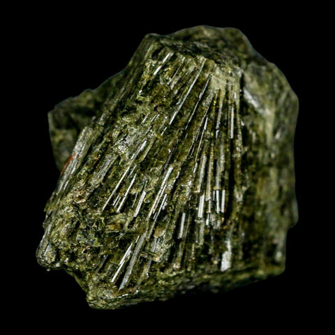 2.1" Rough Deep Green Epidote Crystal Quartz Mineral Specimen Canete Province Peru - Fossil Age Minerals