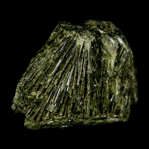 2.1" Rough Deep Green Epidote Crystal Quartz Mineral Specimen Canete Province Peru - Fossil Age Minerals