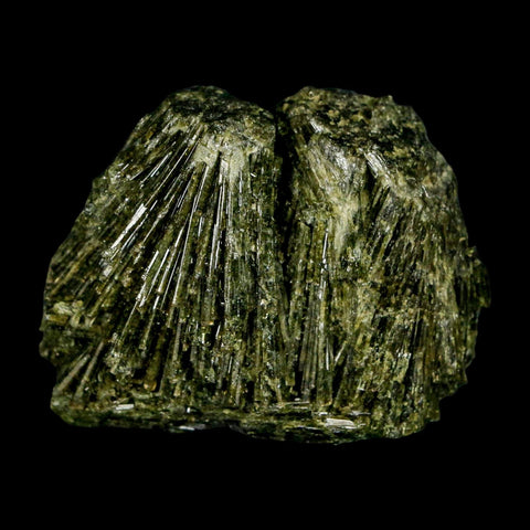 2.1" Rough Deep Green Epidote Crystal Quartz Mineral Specimen Canete Province Peru - Fossil Age Minerals