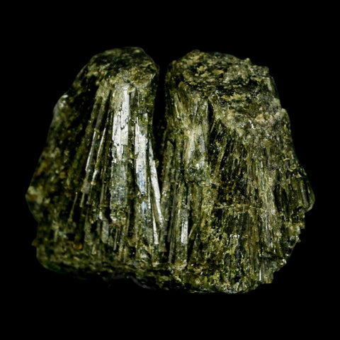 2.1" Rough Deep Green Epidote Crystal Quartz Mineral Specimen Canete Province Peru - Fossil Age Minerals