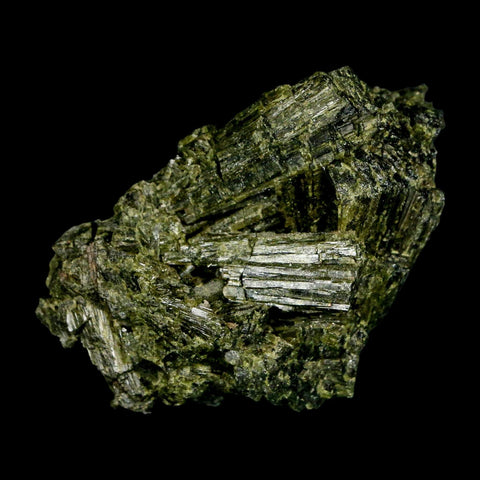 2.3" Rough Deep Green Epidote Crystal Quartz Mineral Specimen Canete Province Peru - Fossil Age Minerals