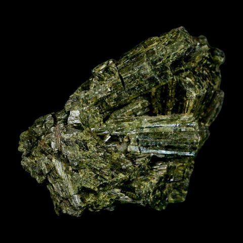 2.3" Rough Deep Green Epidote Crystal Quartz Mineral Specimen Canete Province Peru - Fossil Age Minerals