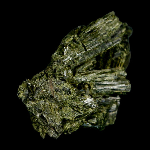 2.3" Rough Deep Green Epidote Crystal Quartz Mineral Specimen Canete Province Peru - Fossil Age Minerals