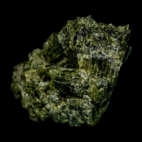 2.3" Rough Deep Green Epidote Crystal Quartz Mineral Specimen Canete Province Peru - Fossil Age Minerals