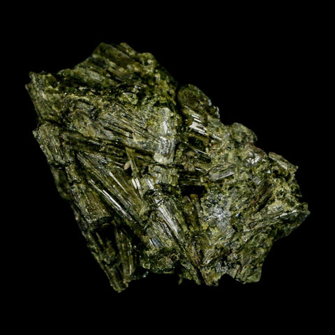 2.3" Rough Deep Green Epidote Crystal Quartz Mineral Specimen Canete Province Peru - Fossil Age Minerals