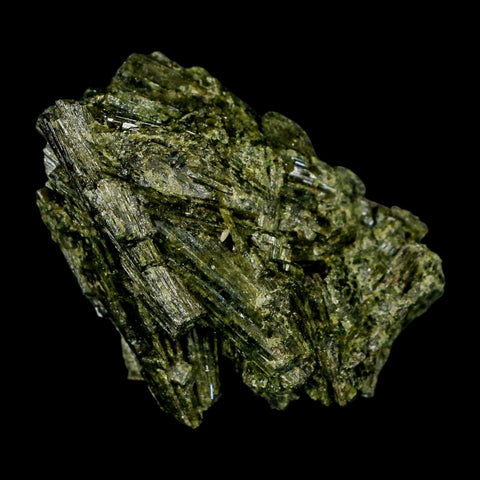 2.3" Rough Deep Green Epidote Crystal Quartz Mineral Specimen Canete Province Peru - Fossil Age Minerals