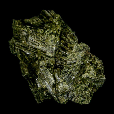 2.3" Rough Deep Green Epidote Crystal Quartz Mineral Specimen Canete Province Peru - Fossil Age Minerals