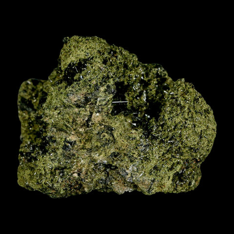 2.4" Rough Deep Green Epidote Crystal Quartz Mineral Specimen Canete Province Peru - Fossil Age Minerals