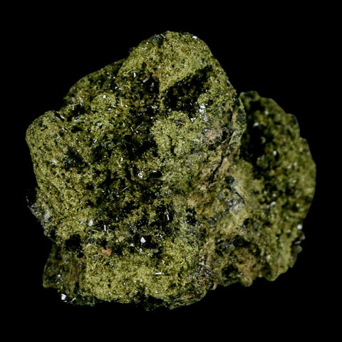 2.4" Rough Deep Green Epidote Crystal Quartz Mineral Specimen Canete Province Peru - Fossil Age Minerals