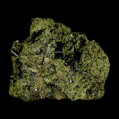 2.4" Rough Deep Green Epidote Crystal Quartz Mineral Specimen Canete Province Peru - Fossil Age Minerals