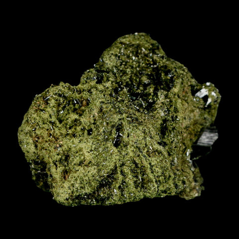 2.4" Rough Deep Green Epidote Crystal Quartz Mineral Specimen Canete Province Peru - Fossil Age Minerals