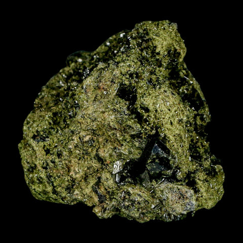 2.4" Rough Deep Green Epidote Crystal Quartz Mineral Specimen Canete Province Peru - Fossil Age Minerals