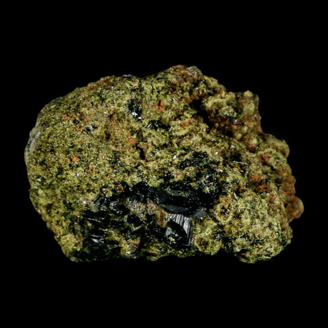 2.5" Rough Deep Green Epidote Crystal Quartz Mineral Specimen Canete Province Peru - Fossil Age Minerals