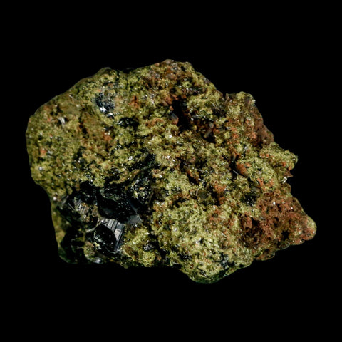 2.5" Rough Deep Green Epidote Crystal Quartz Mineral Specimen Canete Province Peru - Fossil Age Minerals