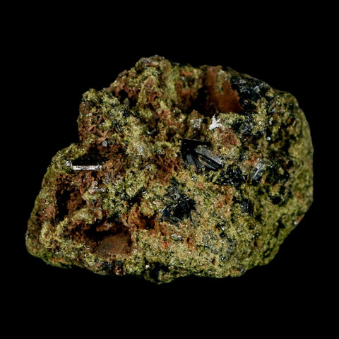 2.5" Rough Deep Green Epidote Crystal Quartz Mineral Specimen Canete Province Peru - Fossil Age Minerals