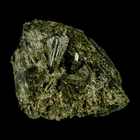 2.3" Rough Deep Green Epidote Crystal Quartz Mineral Specimen Canete Province Peru - Fossil Age Minerals