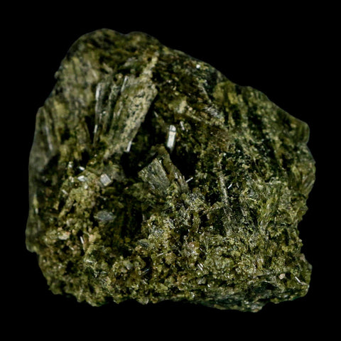 2.3" Rough Deep Green Epidote Crystal Quartz Mineral Specimen Canete Province Peru - Fossil Age Minerals