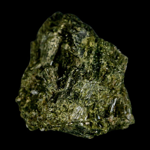 2.3" Rough Deep Green Epidote Crystal Quartz Mineral Specimen Canete Province Peru - Fossil Age Minerals