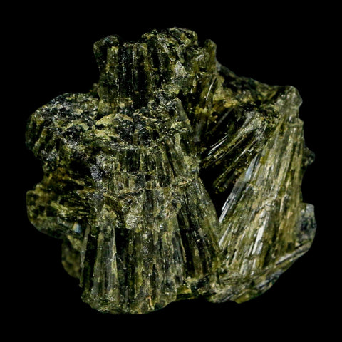 2" Rough Deep Green Epidote Crystal Quartz Mineral Specimen Canete Province Peru - Fossil Age Minerals