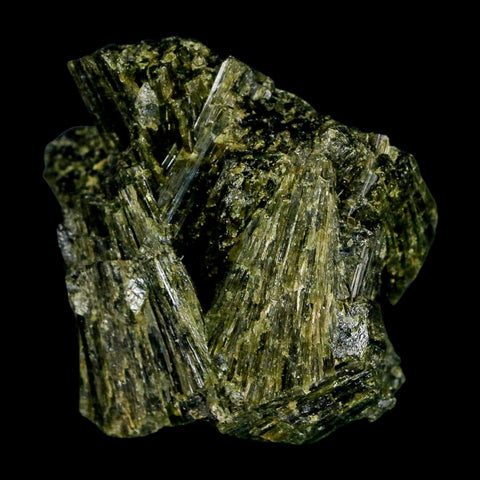 2" Rough Deep Green Epidote Crystal Quartz Mineral Specimen Canete Province Peru - Fossil Age Minerals