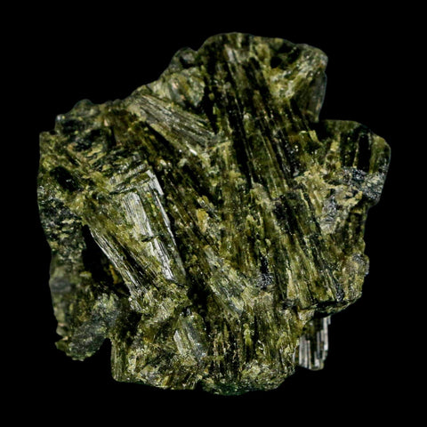 2" Rough Deep Green Epidote Crystal Quartz Mineral Specimen Canete Province Peru - Fossil Age Minerals