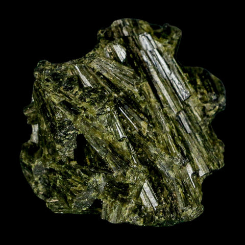 2" Rough Deep Green Epidote Crystal Quartz Mineral Specimen Canete Province Peru - Fossil Age Minerals