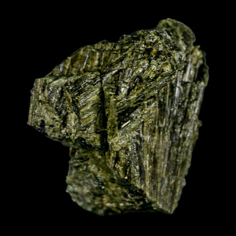 1.7" Rough Deep Green Epidote Crystal Quartz Mineral Specimen Canete Province Peru - Fossil Age Minerals