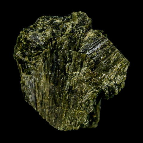 1.7" Rough Deep Green Epidote Crystal Quartz Mineral Specimen Canete Province Peru - Fossil Age Minerals