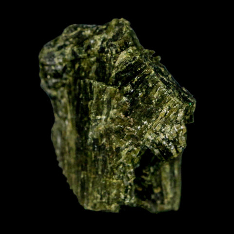 1.7" Rough Deep Green Epidote Crystal Quartz Mineral Specimen Canete Province Peru - Fossil Age Minerals