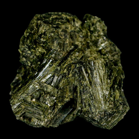 1.7" Rough Deep Green Epidote Crystal Quartz Mineral Specimen Canete Province Peru - Fossil Age Minerals