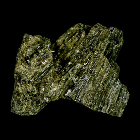 1.7" Rough Deep Green Epidote Crystal Quartz Mineral Specimen Canete Province Peru - Fossil Age Minerals