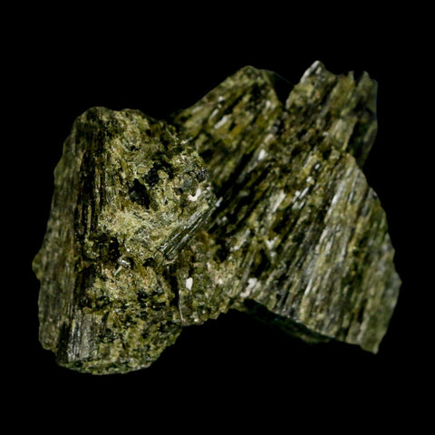 1.7" Rough Deep Green Epidote Crystal Quartz Mineral Specimen Canete Province Peru - Fossil Age Minerals