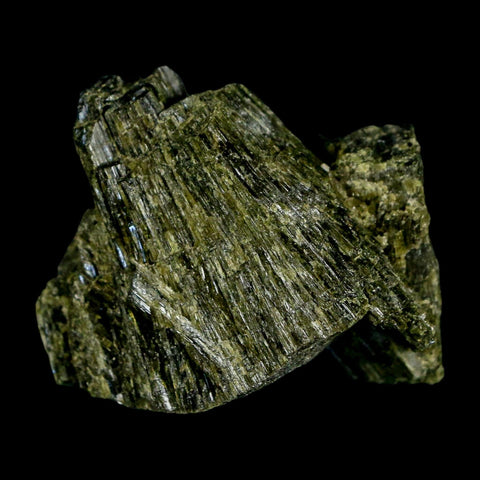 1.7" Rough Deep Green Epidote Crystal Quartz Mineral Specimen Canete Province Peru - Fossil Age Minerals
